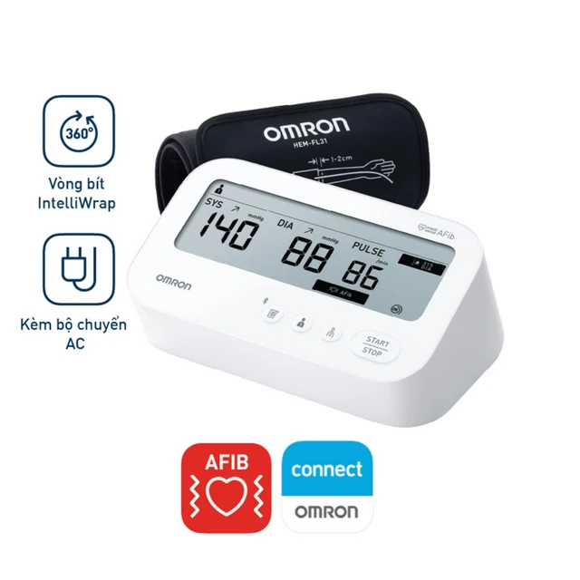 Máy Đo Huyết Áp Omron 7194  T1 - Omron (Góc nhìn 5)